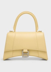 Balenciaga Hourglass Small Shiny Leather Top-Handle Bag