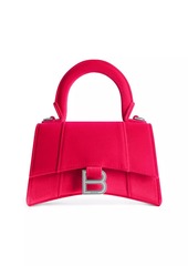 Balenciaga Hourglass XS Handbag In Velvet Jersey