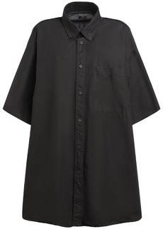 Balenciaga Hybrid Cotton Poplin Short Sleeve Shirt
