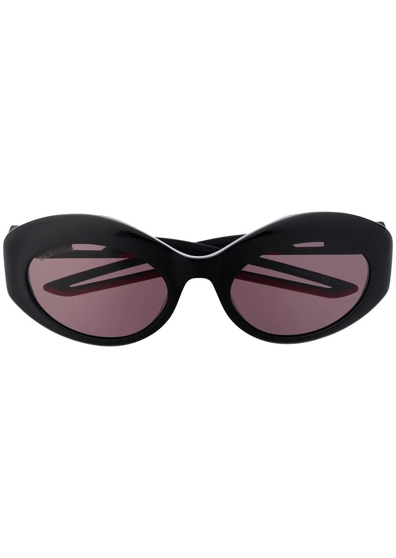 balenciaga 55mm oval sunglasses