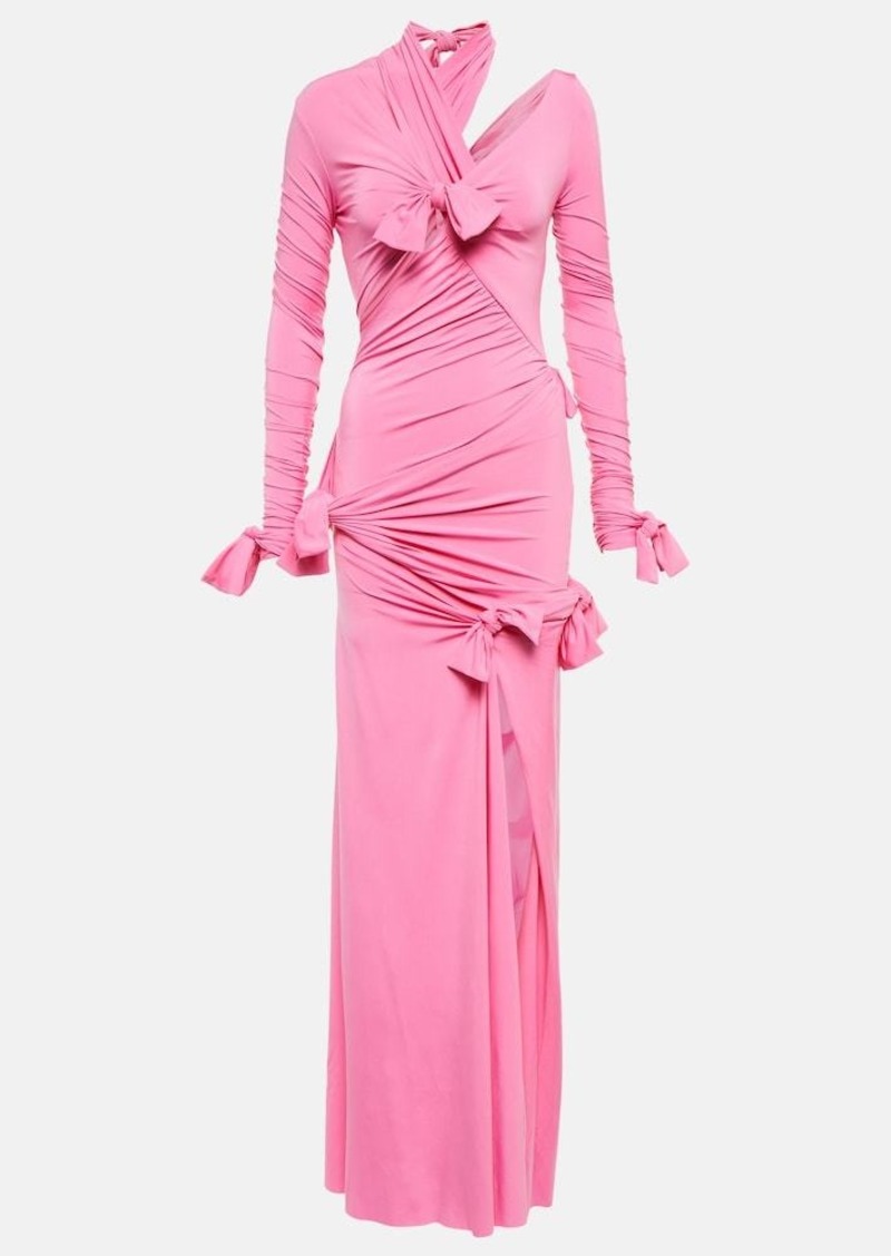 Balenciaga Knot ruched gown