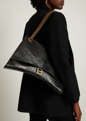 Balenciaga Large Crush Chain Leather Shoulder Bag