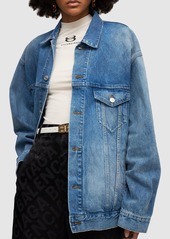 Balenciaga Large Fit Japanese Cotton Denim Jacket