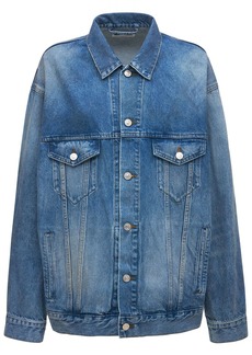 Balenciaga Large Fit Japanese Cotton Denim Jacket