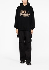 Balenciaga graffiti-logo cotton hoodie