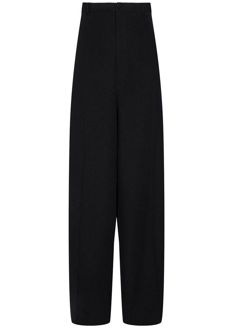 Balenciaga Large Fluid Poplin Cotton Pants