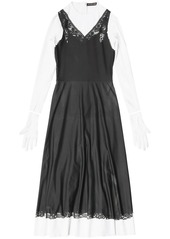 Balenciaga layered glove-detail dress