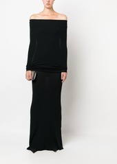 Balenciaga layered maxi dress
