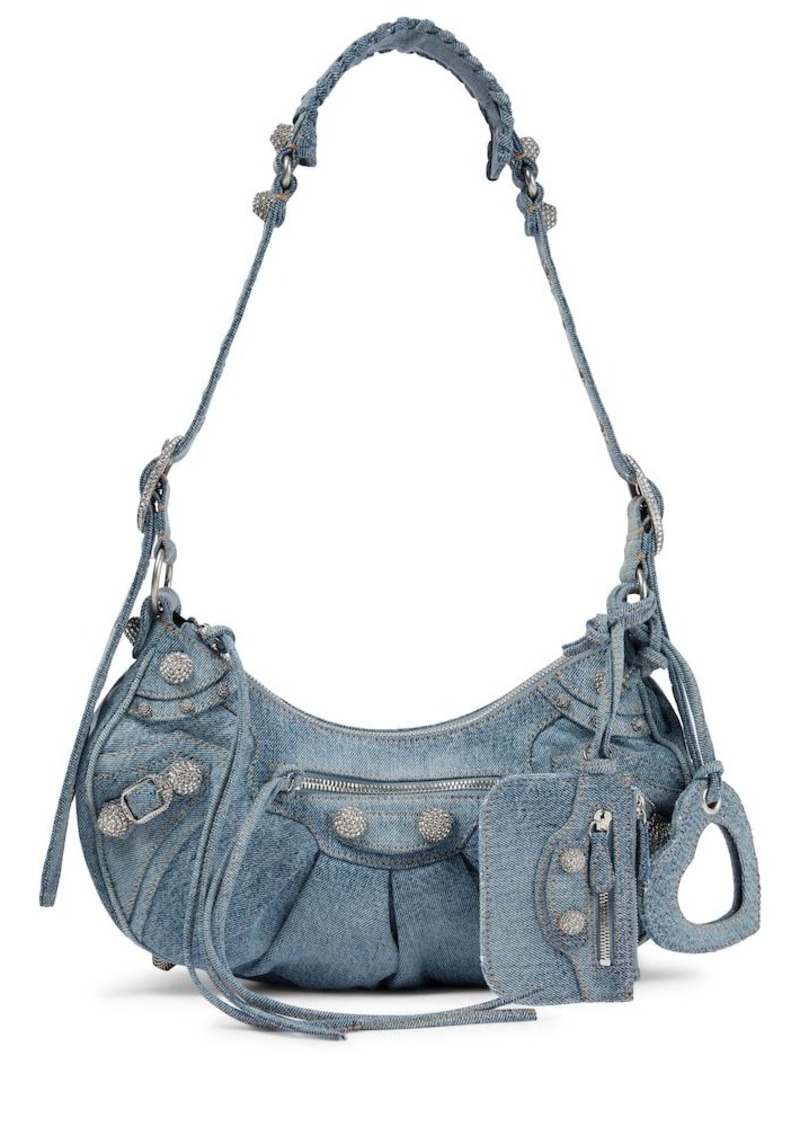 Balenciaga Le Cagole Small denim shoulder bag