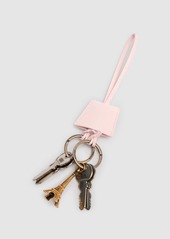 Balenciaga Le City Leather Charm Key Holder