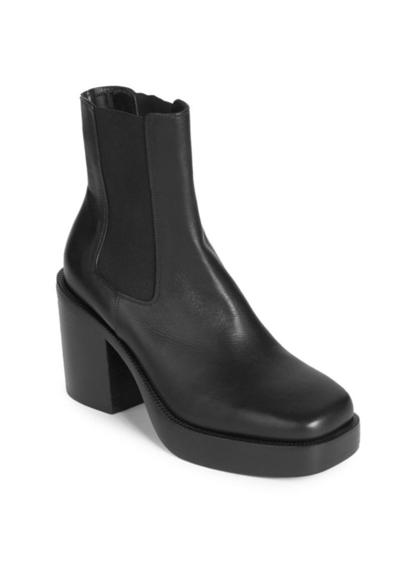 balenciaga leather chelsea boots