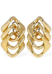 Balenciaga Linked Brass Earrings