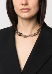 Balenciaga logo-chain-link necklace