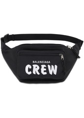 Balenciaga Logo Crew Embroidery Nylon Belt Bag