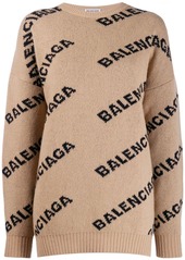 Balenciaga logo crew-neck jumper