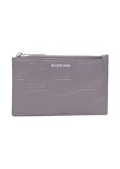 Balenciaga logo-debossed leather cardholder