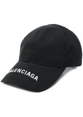 Balenciaga logo embroidered cap