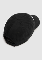 Balenciaga Logo Embroidered Cotton Baseball Hat