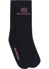 Balenciaga logo-intarsia socks