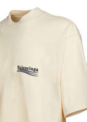 Balenciaga Logo Embroidery Cotton T-shirt