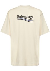 Balenciaga Logo Embroidery Cotton T-shirt