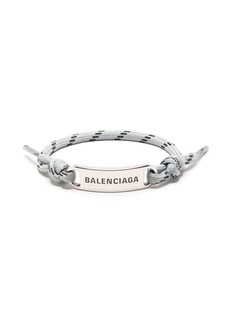 Balenciaga Plate logo-engraved bracelet