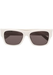 Balenciaga logo-engraved square-frame sunglasses