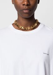 Balenciaga logo-lettering choker necklace