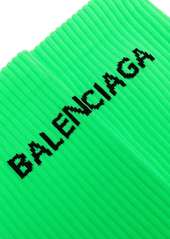 Balenciaga logo-motif ribbed-edge socks