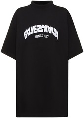 Balenciaga Logo Oversize Cotton Jersey T-shirt