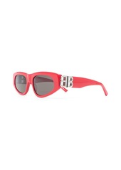 Balenciaga logo-plaque arm sunglasses