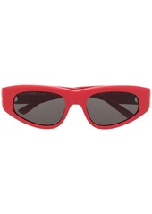 Balenciaga logo-plaque arm sunglasses