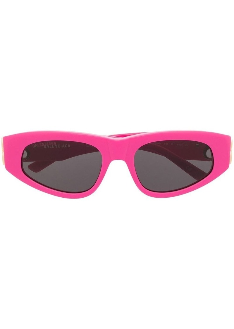 Balenciaga logo-plaque cat-eye sunglasses
