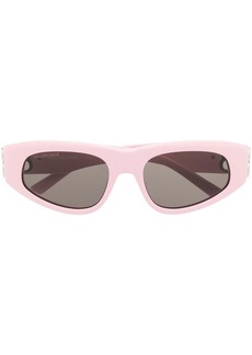 Balenciaga logo-plaque cat-eye sunglasses
