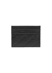 Balenciaga logo-plaque leather cardholder