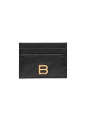 Balenciaga logo-plaque leather cardholder