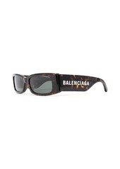 Balenciaga logo-print arm detail sunglasses