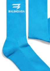 Balenciaga intarsia-logo cotton socks