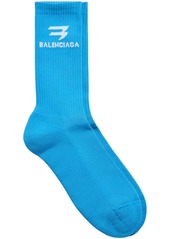 Balenciaga intarsia-logo cotton socks