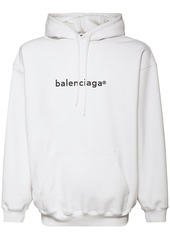 Balenciaga Logo Print Cotton Sweatshirt Hoodie