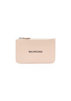 Balenciaga logo-print leather wallet