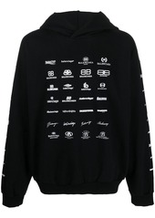 Balenciaga Archives Logos-print hoodie