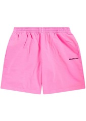 Balenciaga logo-print mini shorts