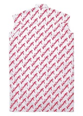 Balenciaga logo-print shirt dress