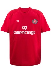 Balenciaga logo-print football T-shirt