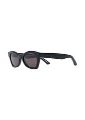 Balenciaga logo-print square-frame sunglasses