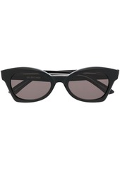 Balenciaga logo-print square-frame sunglasses