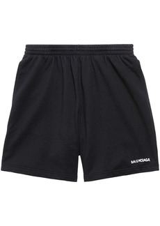 Balenciaga logo-print track shorts