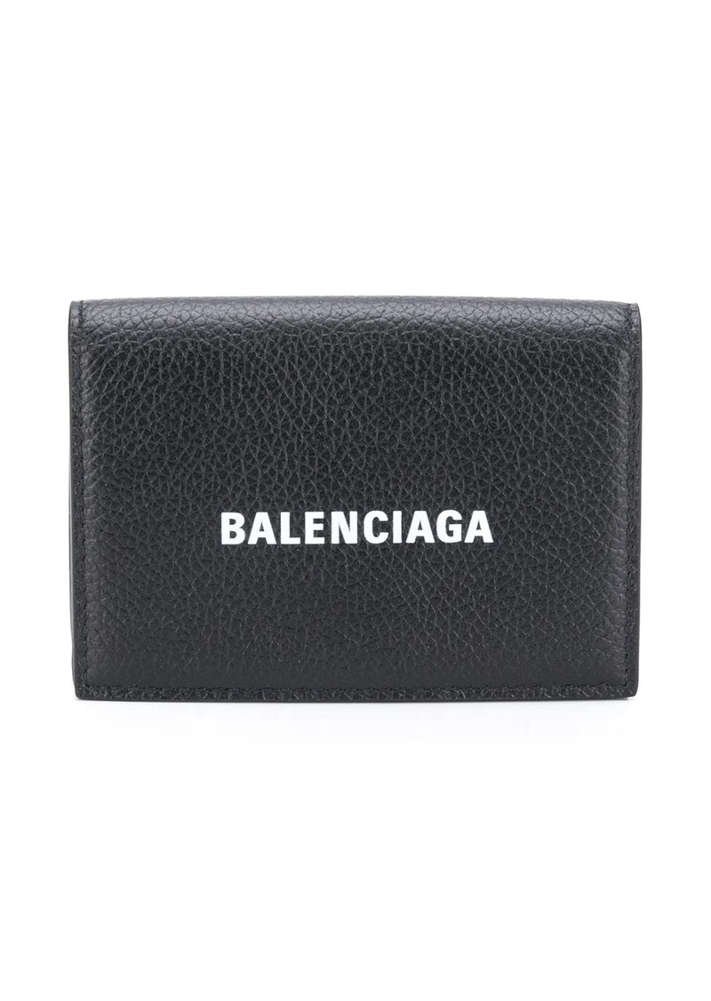 Balenciaga logo-print tri-fold wallet