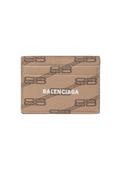 Balenciaga Logo Printed Faux Leather Card Holder